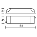 Alimentation pour Lampe LED 60 W 24 VDC Aric