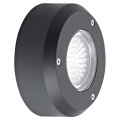 Luxmur 3 - applique mur ext. Gx53 ip66 ik07, rond, graphite, lampe non incl.