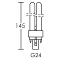 Lpe fluo d/e 18w/840 g24q-2
