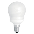 Lampe sphérique fluorescente - 11W/2700K/E14 - Aric