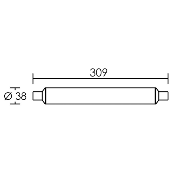 Lampe linolite led 230V 4W S19 - Aric