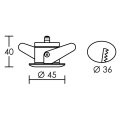 Micro LEM - Spot Encastré - 2,5 W - 4500 K - Blanc