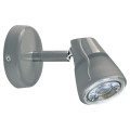 Diam 01 - spot sur patère gu10, gris, a/lpe led 6w 3000k 500lm incl