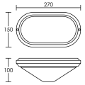 Orio oval e27 blc ip54 s/lpe