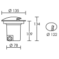 Spot de sol encastré Aquasol Mini B1 - 230V GU10 35W - Aric