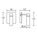 Inos patere ip44 a/lpe g9 28w