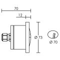 Luminaire Encastré de Mur 3 LED Blanc 0,3 W 230 V MURO 2 Aric – Utilisation Extérieure