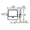 Wink 10 - proj. ext. ip65 ik08, blanc, led intég. 110° 10w 3000k 750lm