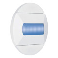 Baliz - encastré mur rond, fixe, blanc, led intég. 0,46w bleu