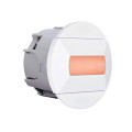 Baliz - encastré mur rond, fixe, blanc, led intég. 0,46w rouge