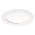 Flat-iso-downlight ip20/65 recouvr., fixe, blanc, led 13w 1050lm 3000/4000k(cct)