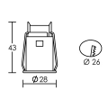 Lucia 1 led blanc 1w 350ma