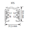 Xts 4300 rail 023 3m noir