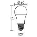 Lampe led standard e27 15w 4000k 1920lm, cl.énerg.a++, 15000h