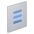 Baliz 2 - encastré mur carré, fixe, gris, led intég. 0,92w bleu