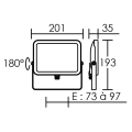 Wink 30 - proj. ext. ip65 ik08, blanc, led intég. 110° 30w 3000k 2200lm