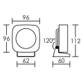 Zodiak - proj. ext. ip65 ik06, blanc, angle 100°, led intég. 10w 4000k 850lm