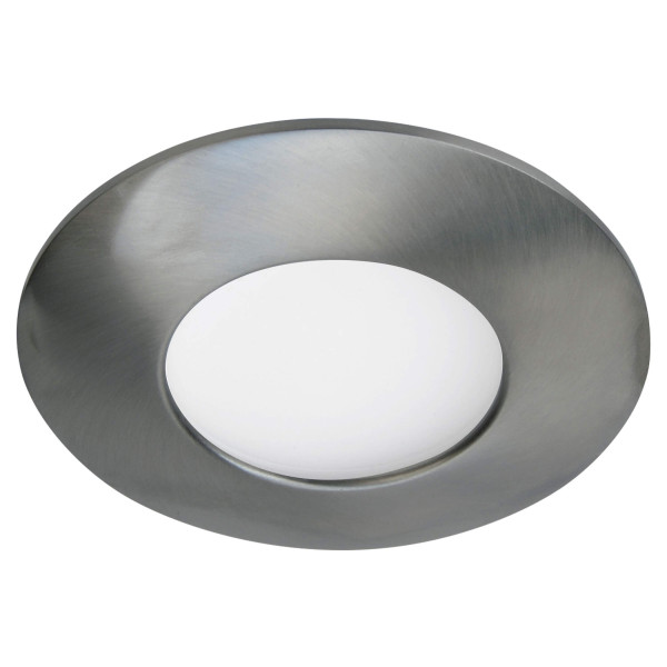 Aquaflat - encastré ip20/65 vol.2, fixe, nickel, led intég. 6w 4000k 480lm - Aric - 50791