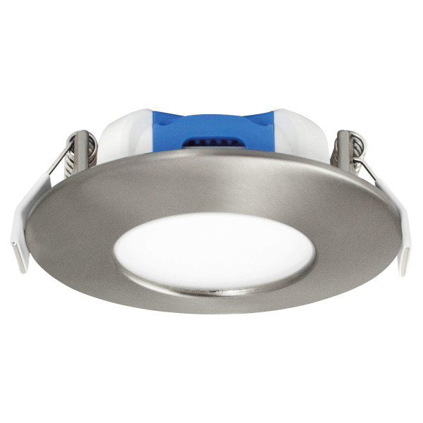 Aquaflat - encastré ip20/65 vol.2, fixe, nickel, led intég. 6w 4000k 480lm - Aric - 50791