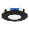 Aquaflat - encastré ip20/65 vol.2, fixe, noir, led intég. 6w 3000k 450lm