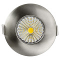 Aquapro - encastré ip20/65 vol.2, fixe, nickel, led intég. 8w 4000k 800lm