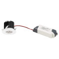 Lucia XL6 blanc - 40° 3000k 590Lm - Encastré décoratif IP44 12V