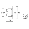 Enc. luxsol gx53 sans lampe