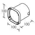 Enc. luxsol gx53 sans lampe