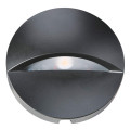 Cantor - applique mur ext. ip65 ik07, rond, noir, led intég. 9,5w 4000k 340lm