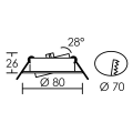 Encastré MI6 Aric LED 5W 4000K blanc