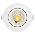 Spot LED Blanc Basculant 6 W Axel ARIC - Température de Couleur Réglable 3000 K à 4000 K - Encastré - IP20 - IP65 - Flux lumineux 550 lm