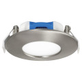 Aquaflat - encastré ip20/65 vol.2, fixe, nickel, led intég. 6w 3000k 450lm