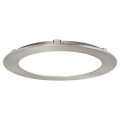 Flat cct - downlight plat rond fixe nickel 110° led 12w 770lm 3000/4000k (cct)