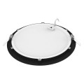 Flat cct - downlight plat rond fixe noir 110° led 20w 1700lm 3000/4000k (cct)