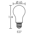 Lpe led std e27 12w/2700k vari