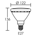 Lpe led par38 30° 15w/4000k