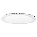 Flat led-downlight plat rond fixe blanc 110° led intég 30w 4000k 2500lm dimmable