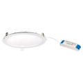 Flat led-downlight plat rond fixe blanc 110° led intég 30w 4000k 2500lm dimmable