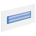 Baliz 3 - encastré mur rectang., fixe, blanc, led intég. 2,76w bleu