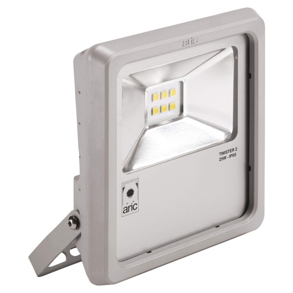 Projecteur LED Extérieur Gris 25 W 4000 K Twister 2 Aric – IP65 – IK08