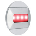 Baliz - encastré mur rond, fixe, gris, led intég. 0,46w rouge