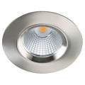 Dl-084 - encastré ip20/44, recouvrable, nickel, led intég. 8w 47° 4000k 680lm