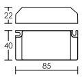 Alim. led 12w 12v dc