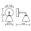 Bemol 1 - applique murale halogène 230v pour salle d'eau (vol.2)