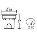 Ego r - encastré de sol extérieur led