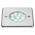 Ego carre 9 led blanc - inox