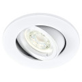 Dlt-iso 90 - encastré gu10 basculant, blanc, recouvrable, rt2012, lampe non fournie