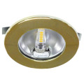 S1200 - encastré rond doré Ø70mm, led g4 1,8w 3000k 150lm incl.