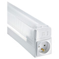 B.85c 17-réglette s19 ip21 h.vol a/inter+prise, lampe non incl. (vp)