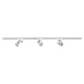 Yeo - rail 1 all. + 3 spots gu10, blanc, a/lpes led 6w 3000k 500lm incl